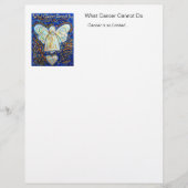 Blue and Gold Cancer Angel Letterhead (Voorkant)