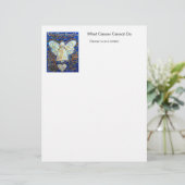 Blue and Gold Cancer Angel Letterhead (Staand voorkant)