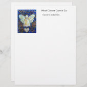 Blue and Gold Cancer Angel Letterhead (Voorkant / Achterkant)