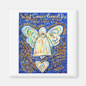 Blue and Gold Cancer Angel Magnet (Voorkant)