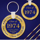 Blue and Gold, Class of 1974, Class Reunion Favors Sleutelhanger