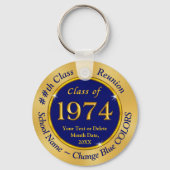Blue and Gold, Class of 1974, Class Reunion Favors Sleutelhanger (Voorkant)