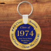 Blue and Gold, Class of 1974, Class Reunion Favors Sleutelhanger (Voorkant)
