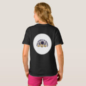 blue and gold elegant invitation t-shirt (Achterkant volledig)