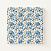 Blue and Gold Floral Notitieboek (Achterkant)