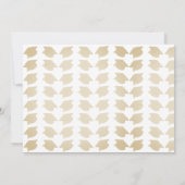 Blue and Gold Graduation  Announcement Aankondiging (Achterkant)