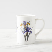 Blue and Gold Iris Redoute Bone China Mok (Rechts)