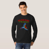 Blue And Gold Macaw Birdwatching for Parrot Lovers T-shirt (Voorkant volledig)