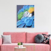Blue and Gold Macaw Canvas Afdruk (Insitu (Woonkamer))