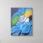 Blue and Gold Macaw Canvas Afdruk (Voorkant)