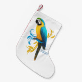 Blue and Gold Macaw Kleine Kerstsok (Voorkant (Hangend))