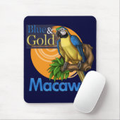Blue and Gold Macaw Mousepad Muismat (Met muis)