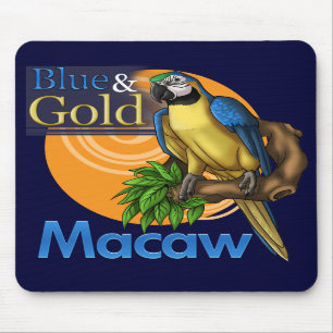 Blue and Gold Macaw Mousepad Muismat