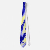 Blue and Gold Marble Designer Stropdas (Voorkant)