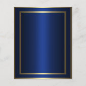 Blue and Gold Menu Kaart (Achterkant)