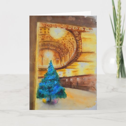 blue and gold - michigan theater in Ann Arbor Feestdagen Kaart (Voorkant)