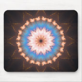 Blue and Gold Star-Shaped Mandala Muismat (Voorkant)
