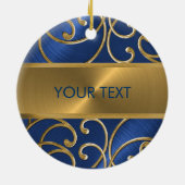 Blue and Gold Star van David Ornament (Achterkant)