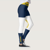 Blue and Gold Team Spirit Gameday Leggings (Rechts)