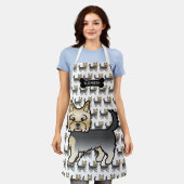 Blue and Gold Yorkshire Terrier Cute Dogs & Name Schort (Gedragen)