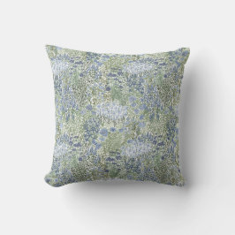Blue and Green Garden Tapestry Floral Cushion Kussen