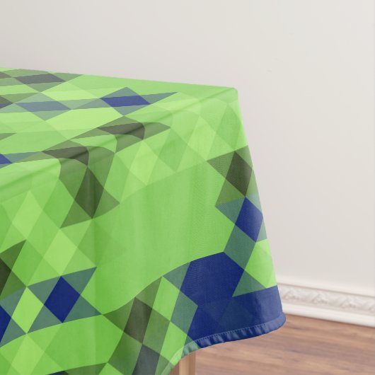 blue and green geometric pattern tafelkleed (Voorbeeld)