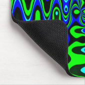 Blue and Green Psychedelic Mousepad Muismat (Hoek)