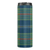 Blue and Green Scottish Tartan Plaid Thermosbeker (Achterkant)