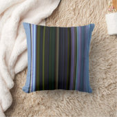 Blue and Green Stripe American Mojo Pillow Kussen (Deken)