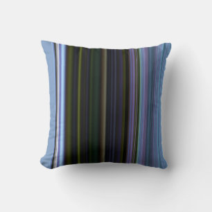 Blue and Green Stripe American Mojo Pillow Kussen