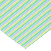 Blue and Green Stripes  Korte Tafelloper (Hoek)