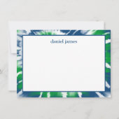 Blue and Green Tie Dye Persoonlijke flatpanel kaar Kaart (Voorkant)
