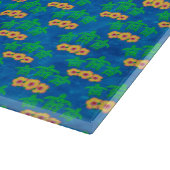 Blue and Green Tribal Green Sea Turtles Snijplank (Hoek)