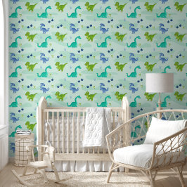 Blue and Green Wonderland Behang