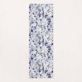 Blue And Grey Paint Splash And Splatter Pattern Yogamat (Voorkant)