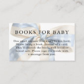 Blue and Ivory Gingham Bow Books for Baby Informatiekaartje (Voorkant)
