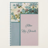 Blue and Lavender Floral Daily Planner (Voorkant)