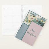 Blue and Lavender Floral Daily Planner (Display)