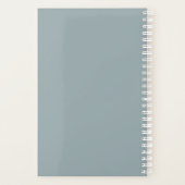 Blue and Lavender Floral Daily Planner (Achterkant)