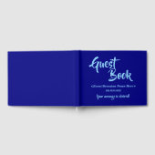 Blue and Light Sky Blue Generic Event Guest Book Gastenboek (Volledig)