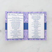 Blue and Lila Wedding Programme (Binnen)