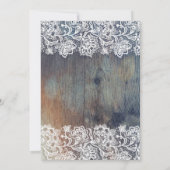 Blue and Maroon Rustic Floral Baby shower Kaart (Achterkant)