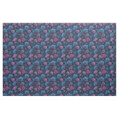 Blue and Mauve Flowers Stof (Fat Quarter)