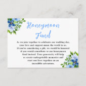 Blue and Navy Flowers with Foliage Informatiekaartje (Voorkant)