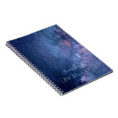 Blue and Paars Galaxy Dream Journal Notitieboek (Rechterzijde)