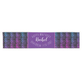 Blue and Paars Ombre Pebble Glam Table Runner Korte Tafelloper (Horizontaal)