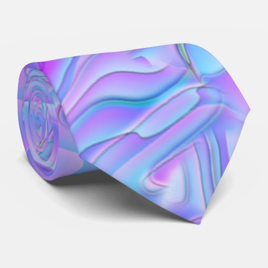 Blue and Paars Slate Rock Stropdas (Opgerold)