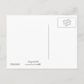 Blue and Paars Wedding Hydrangeas Aankondigingskaart (Achterkant)