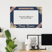 Blue and Pastel Family Reunion foto lijst Poster (Thuiskantoor)