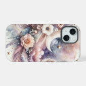 Blue and Pink Dream Catcher iPhone 15 Case (Achterkant horizontaal)